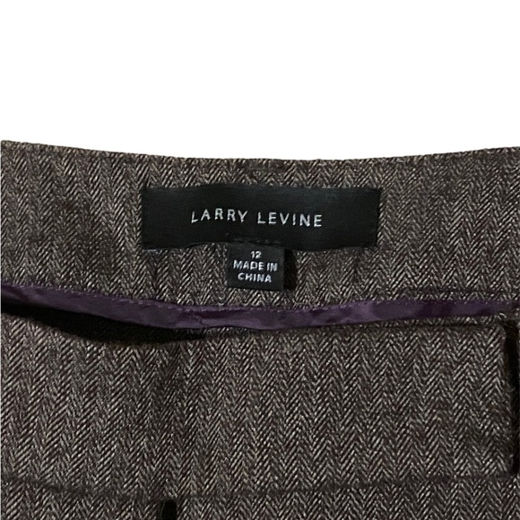 Larry Levine size 12 brown slacks - Picture 4 of 6